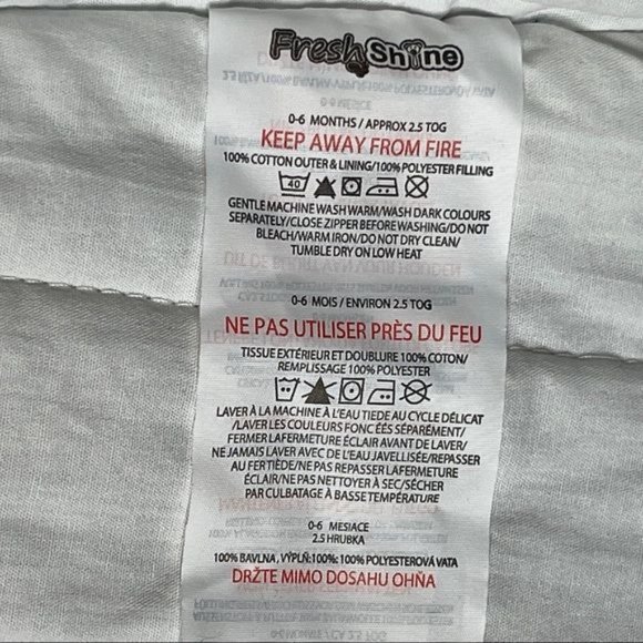 Fresh Shine Baby Sleep Sack Baby Bunting Size 0-6M - Picture 12 of 15